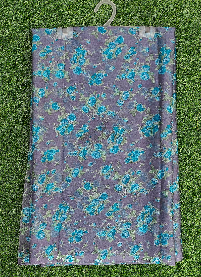 Beautiful Garden Vareli Printed Nara Chiffon Saree