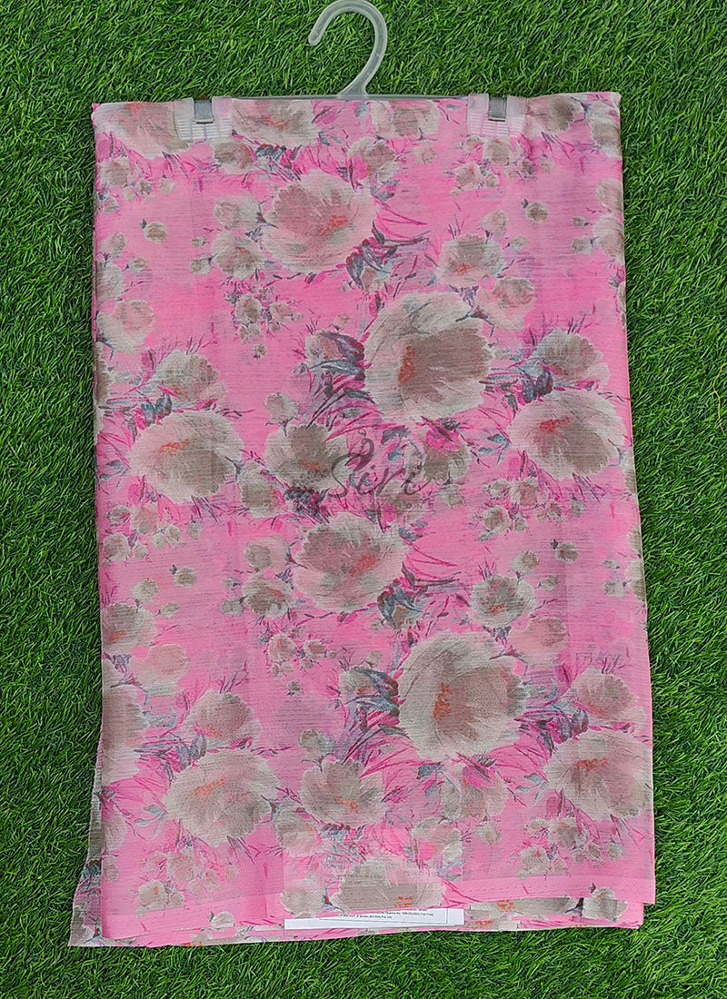 Beautiful Garden Vareli Printed Nara Chiffon Saree