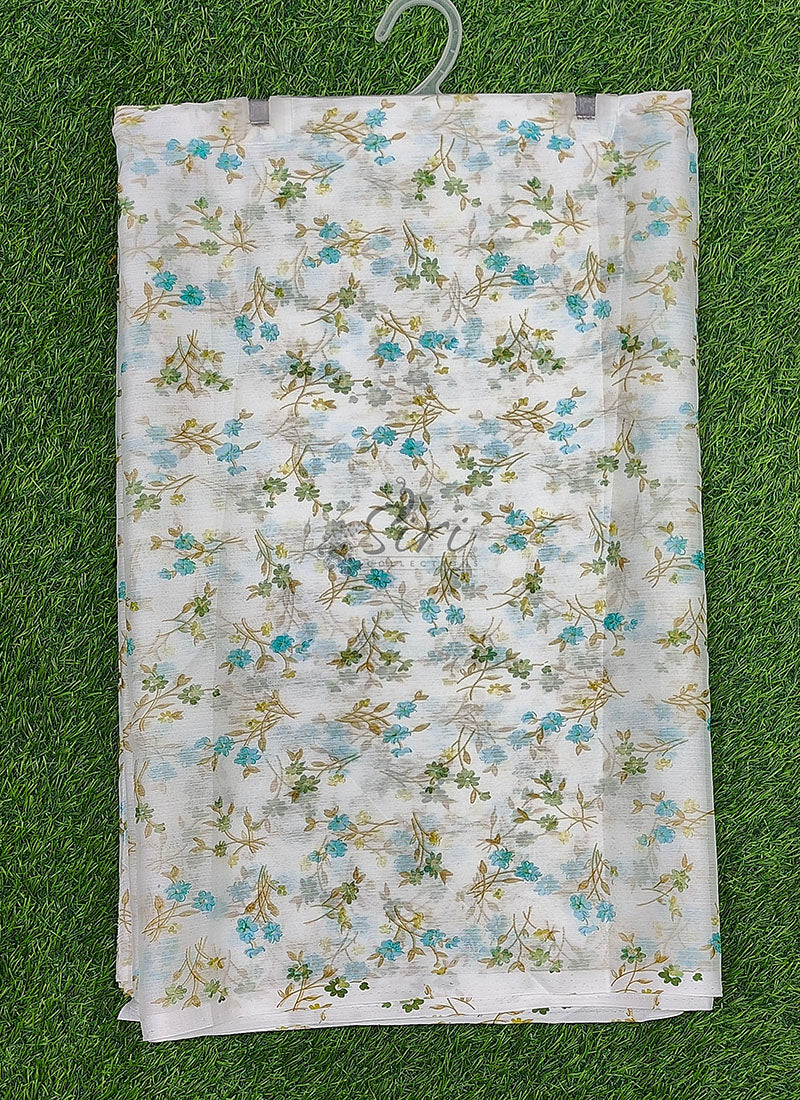 Authentic Garden Vareli Printed Nara Chiffon Saree