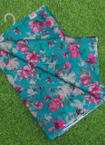 Authentic Garden Vareli Printed Nara Chiffon Saree