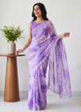 Latest Beautiful Garden Vareli Nara Chiffon Saree without Blouse