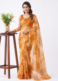 Latest Beautiful Garden Vareli Nara Chiffon Saree without Blouse