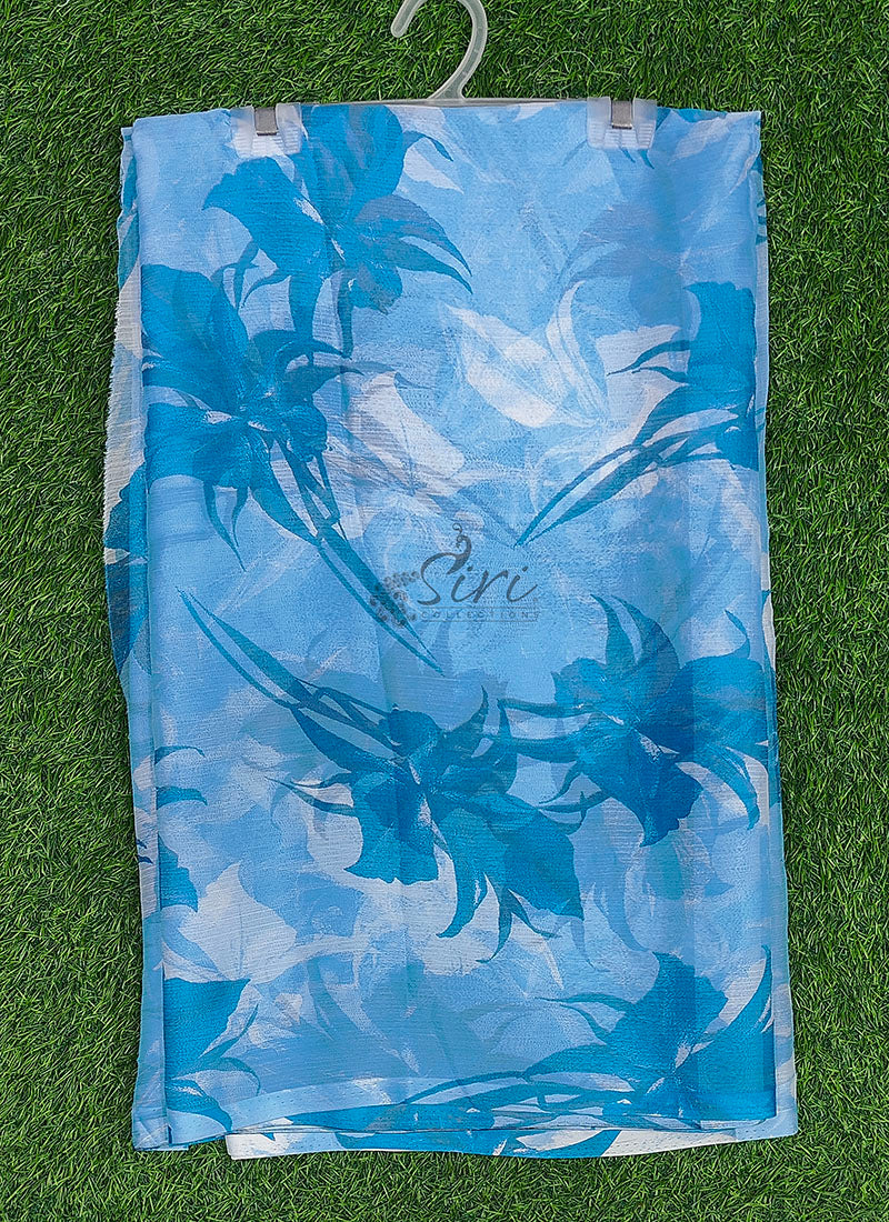 Latest Beautiful Garden Vareli Nara Chiffon Saree without Blouse
