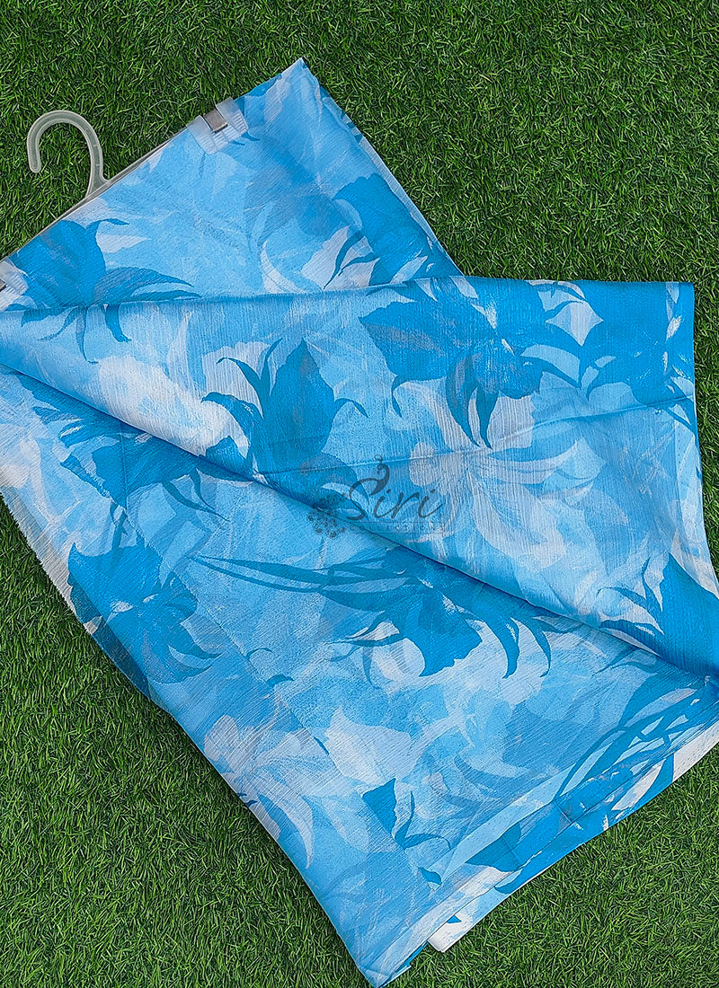 Latest Beautiful Garden Vareli Nara Chiffon Saree without Blouse
