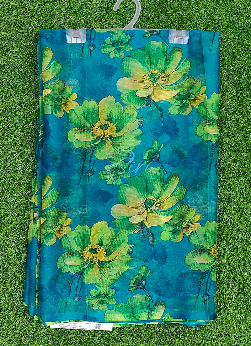 Authentic Garden Vareli Printed Nara Chiffon Saree