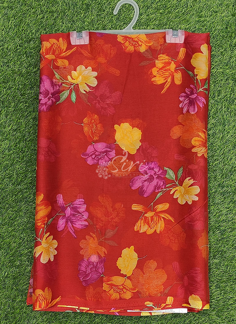 Latest Garden Vareli Printed Nara Chiffon Saree