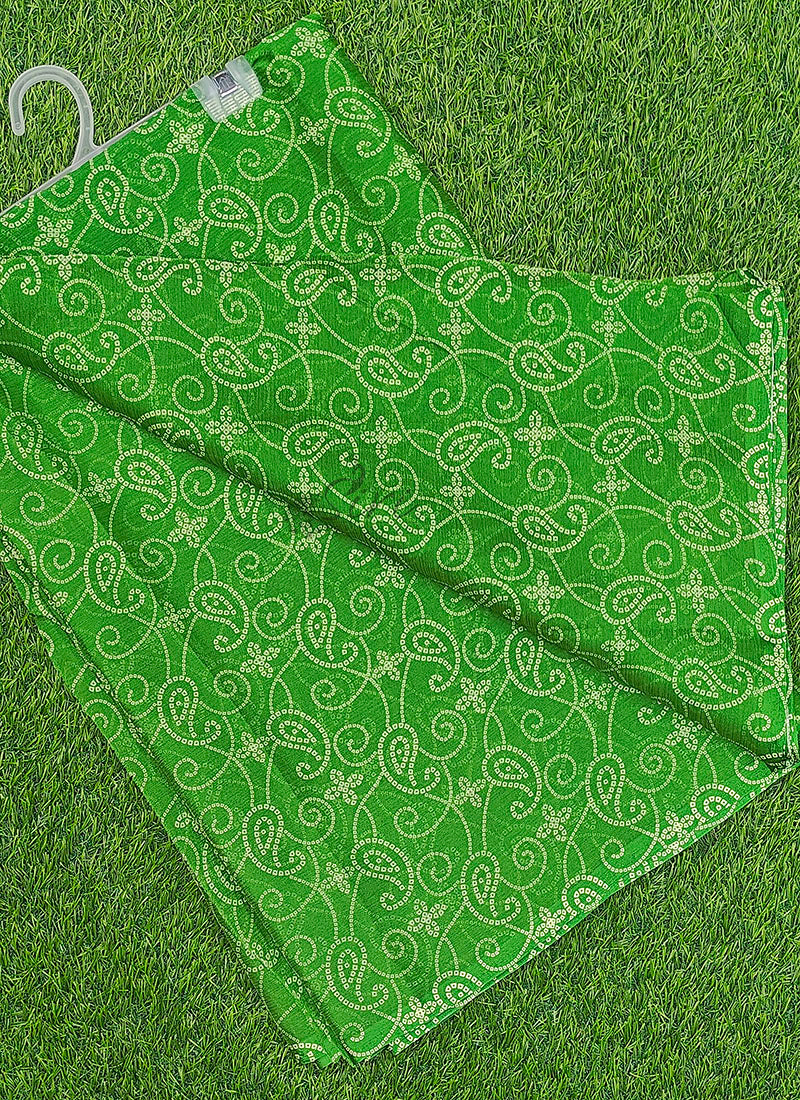 Latest Garden Vareli Printed Nara Chiffon Saree