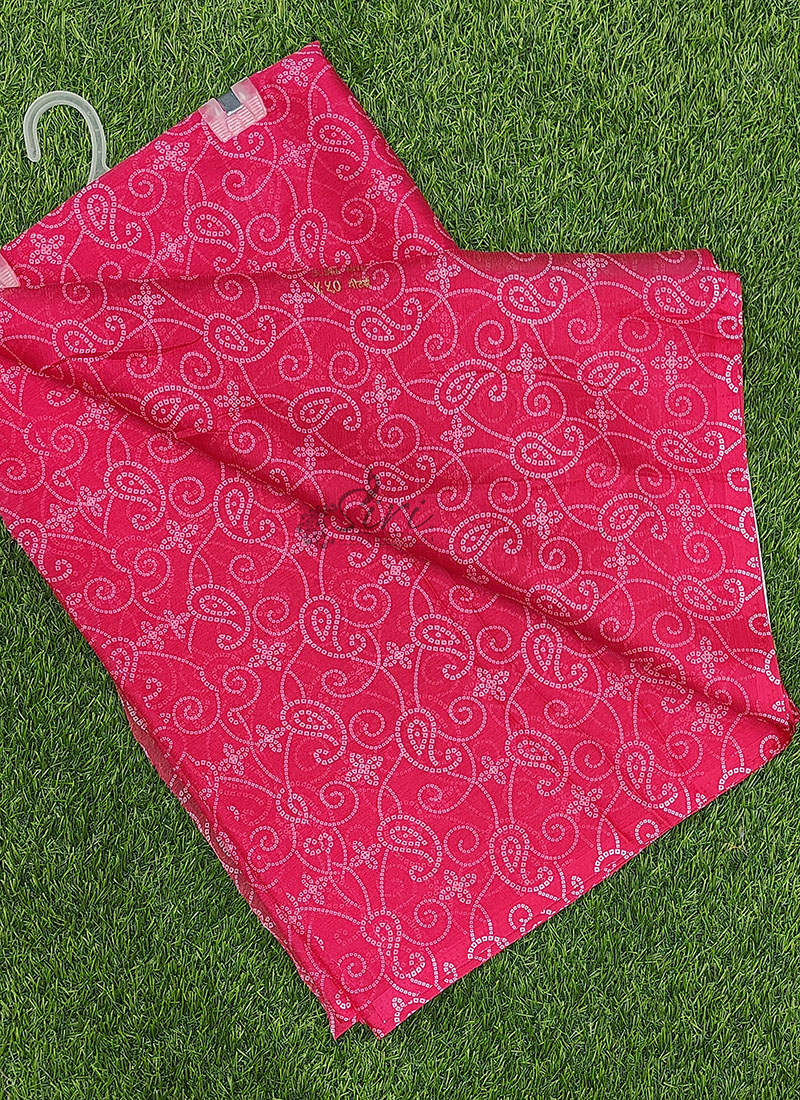 Latest Garden Vareli Printed Nara Chiffon Saree