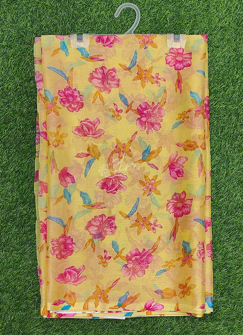 Garden Vareli Printed Nara Chiffon Saree