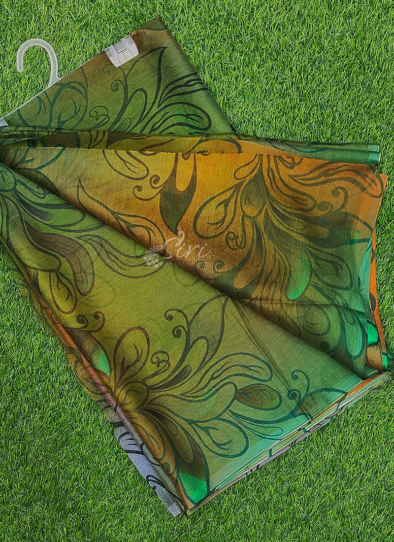 Garden Vareli Printed Nara Chiffon Saree