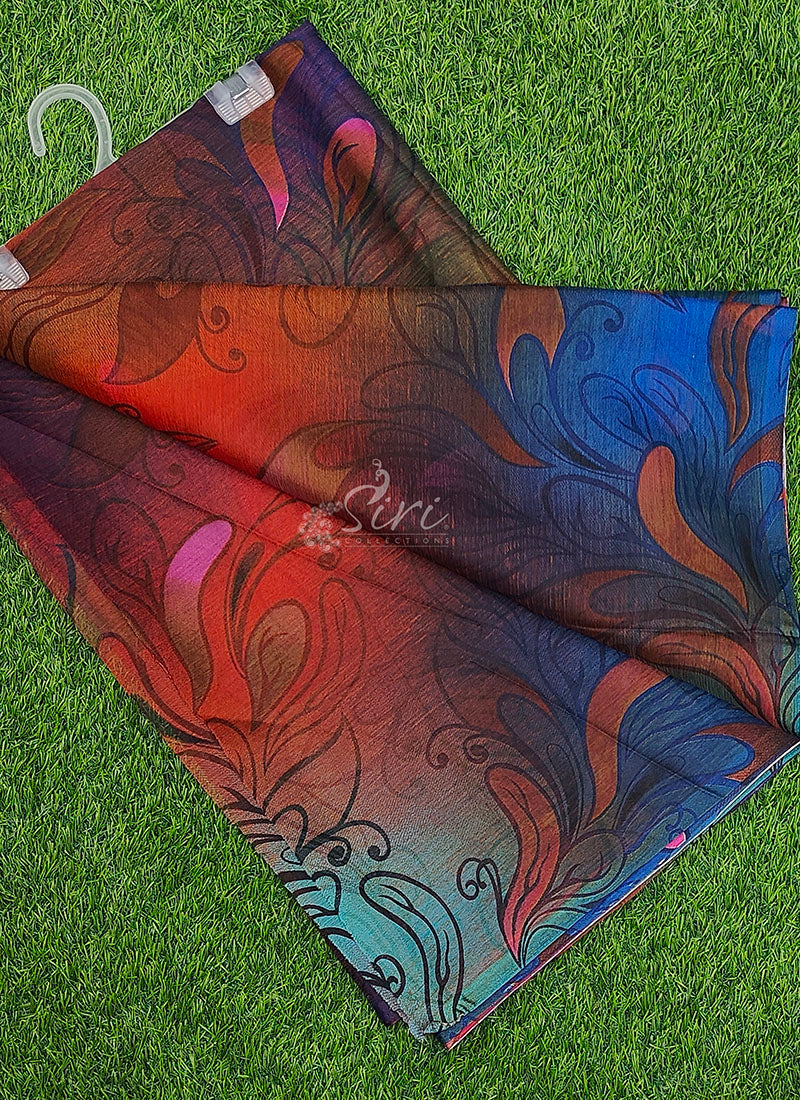 Garden Vareli Printed Nara Chiffon Saree