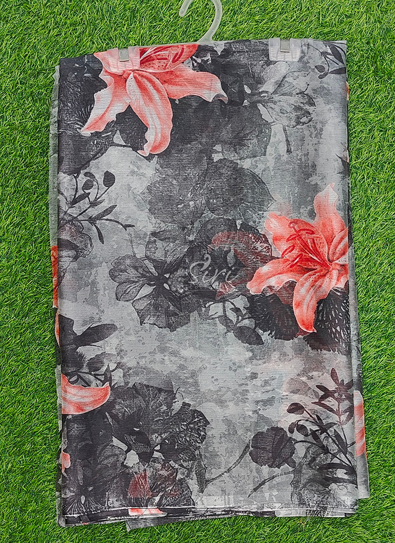Garden Vareli Printed Nara Chiffon Saree