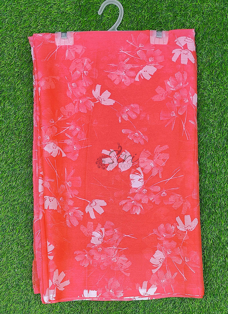 Garden Vareli Printed Nara Chiffon Saree