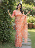 Garden Vareli Printed Nara Chiffon Saree