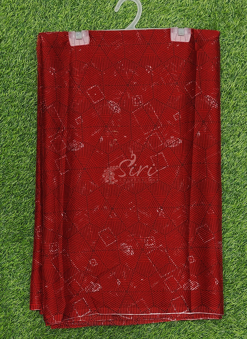 Authentic Garden Vareli Printed Nara Chiffon Saree