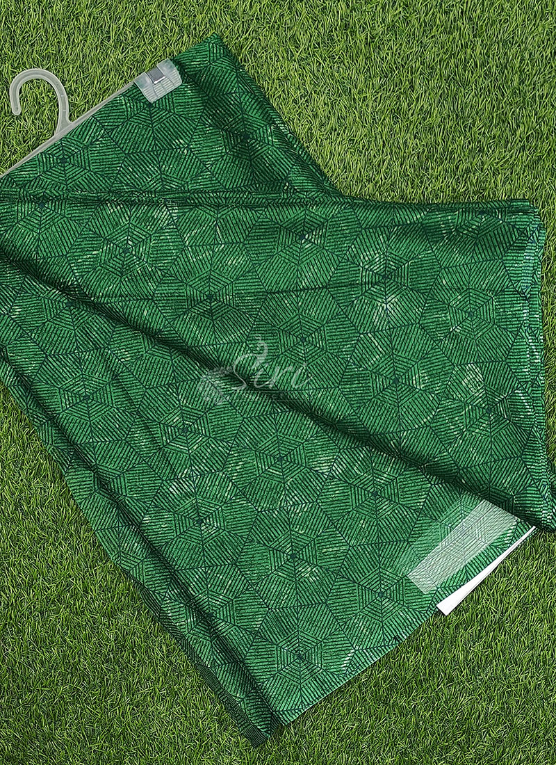 Authentic Garden Vareli Printed Nara Chiffon Saree