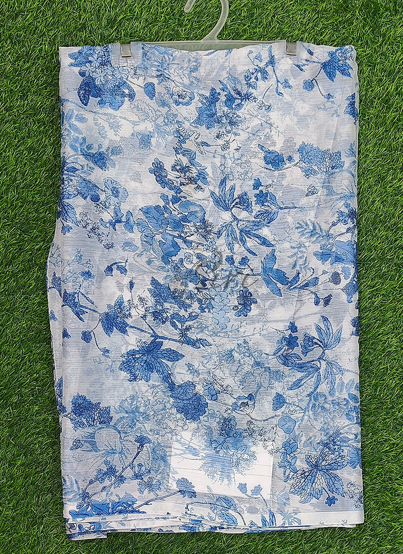 Authentic Garden Vareli Printed Nara Chiffon Saree