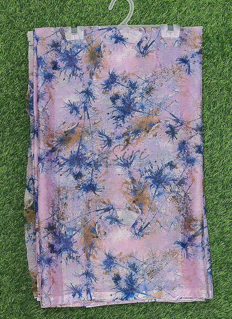 Authentic Garden Vareli Printed Nara Chiffon Saree