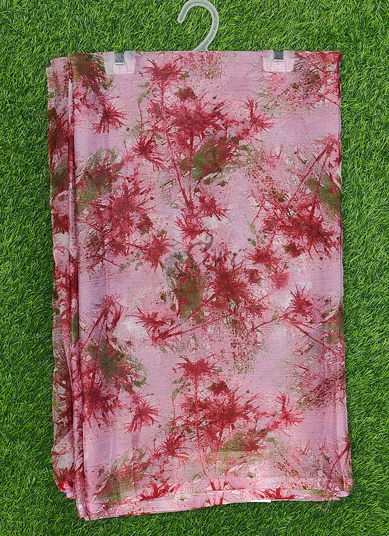 Authentic Garden Vareli Printed Nara Chiffon Saree