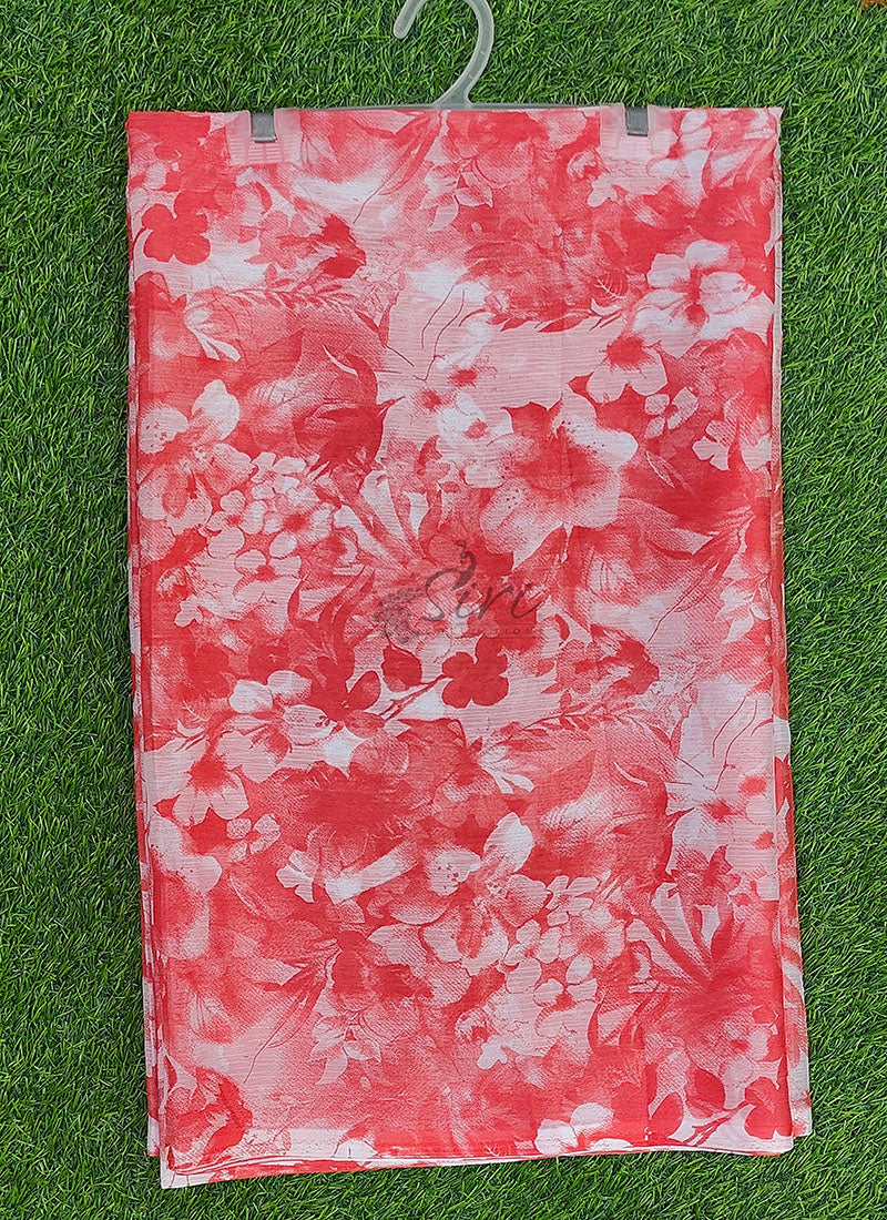 High Quality Garden Vareli Printed Nara Chiffon Saree