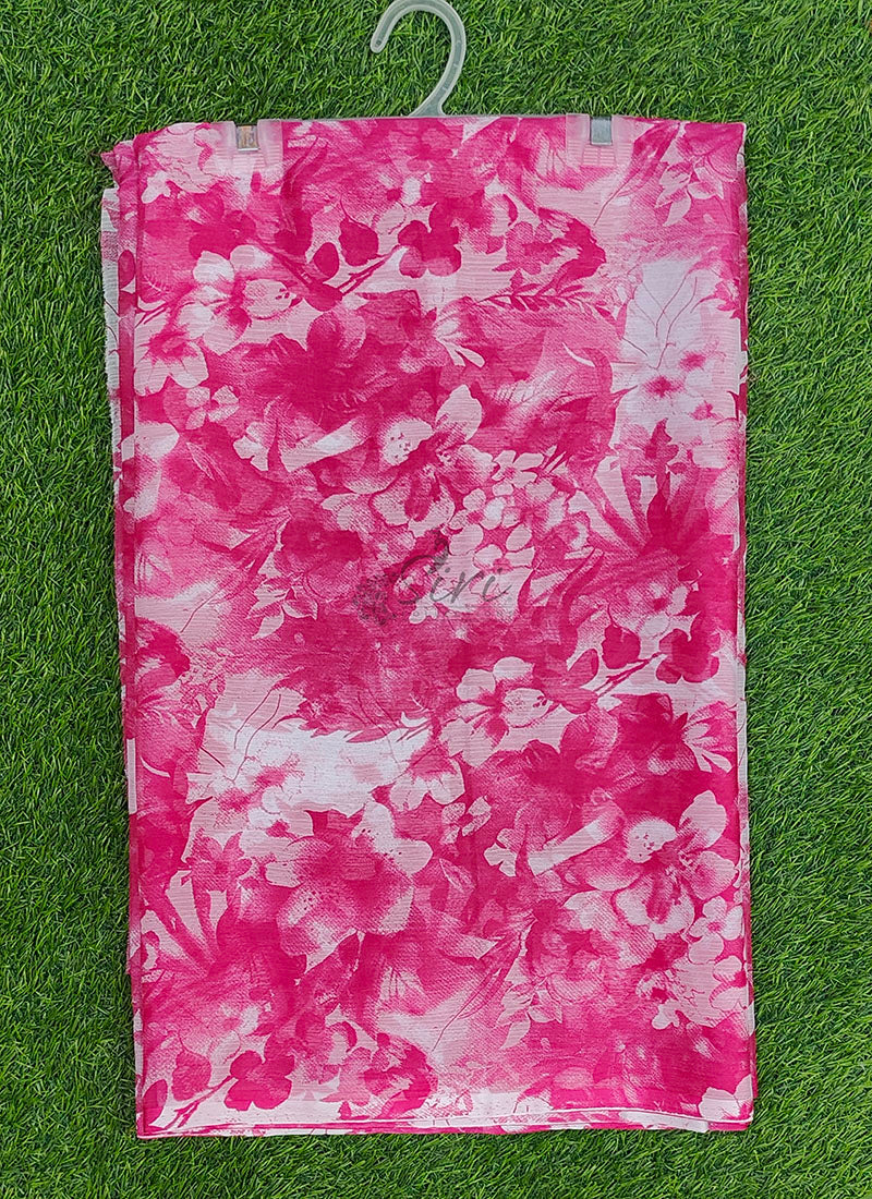 High Quality Garden Vareli Printed Nara Chiffon Saree