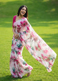 High Quality Garden Vareli Printed Nara Chiffon Saree