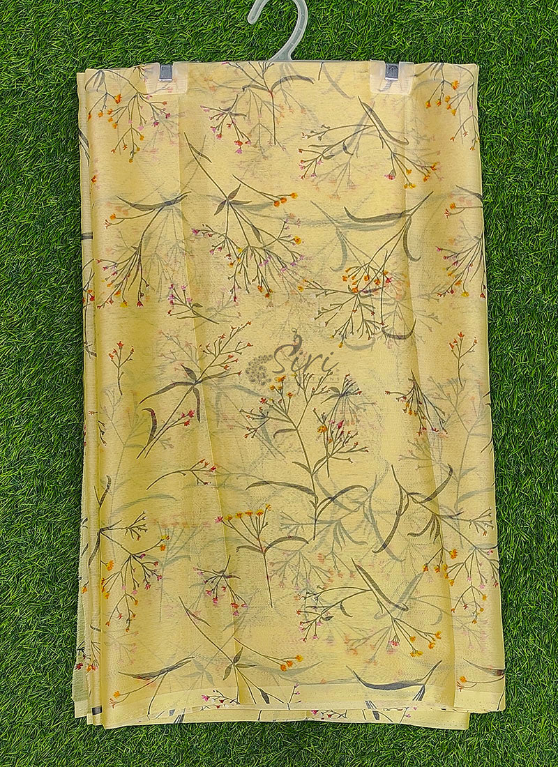 High Quality Garden Vareli Printed Nara Chiffon Saree