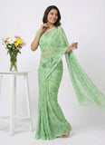 High Quality Garden Vareli Printed Nara Chiffon Saree