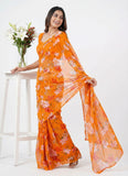High Quality Garden Vareli Printed Nara Chiffon Saree