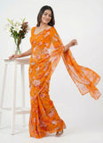 High Quality Garden Vareli Printed Nara Chiffon Saree