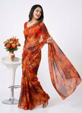 High Quality Garden Vareli Printed Nara Chiffon Saree