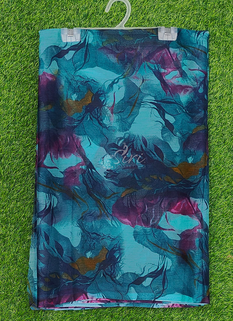 High Quality Garden Vareli Printed Nara Chiffon Saree