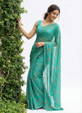 High Quality Garden Vareli Printed Nara Chiffon Saree