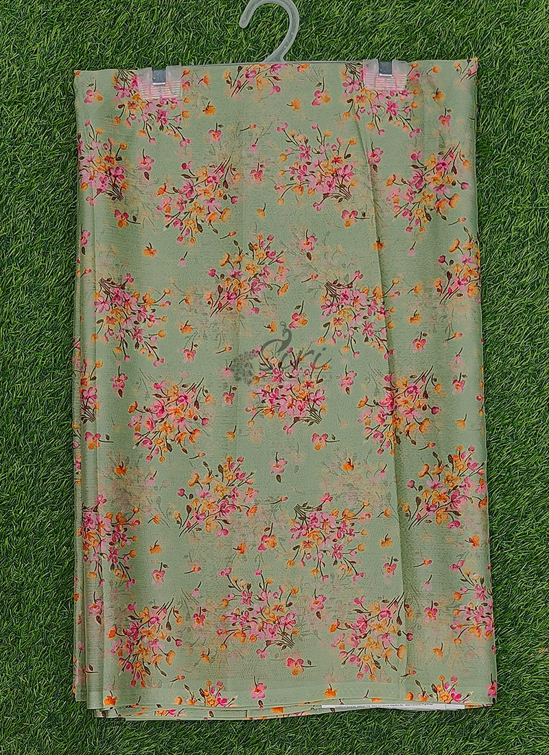 High Quality Garden Vareli Printed Nara Chiffon Saree