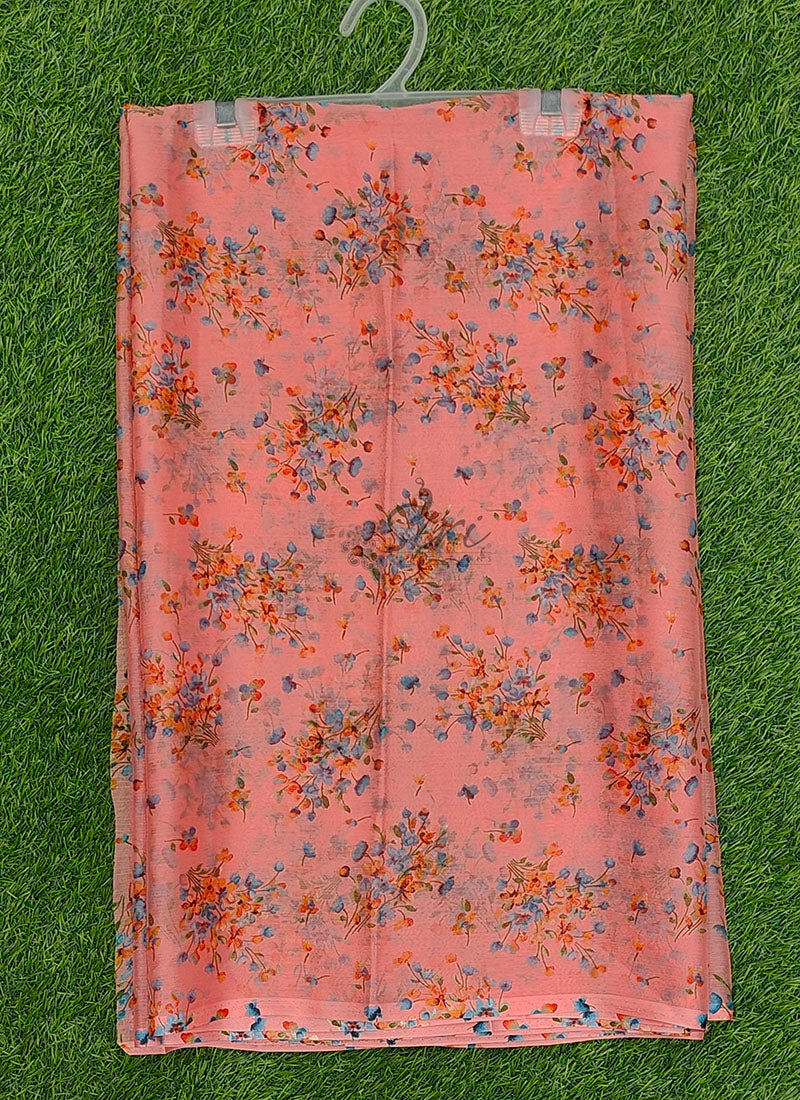 High Quality Garden Vareli Printed Nara Chiffon Saree