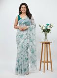 High Quality Garden Vareli Printed Nara Chiffon Saree