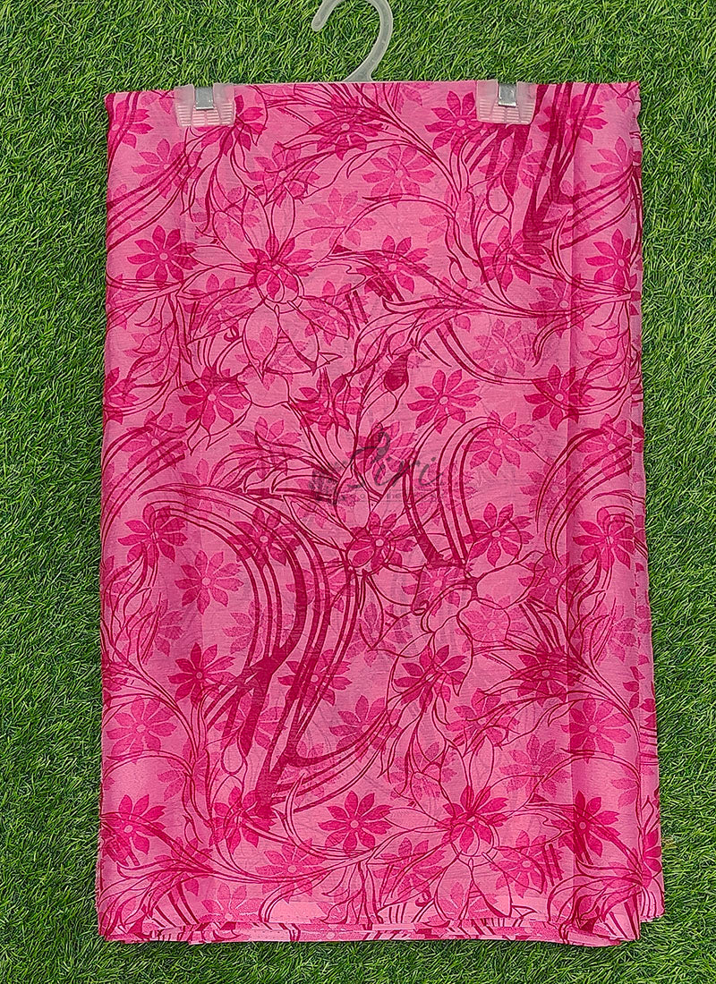 High Quality Garden Vareli Printed Nara Chiffon Saree