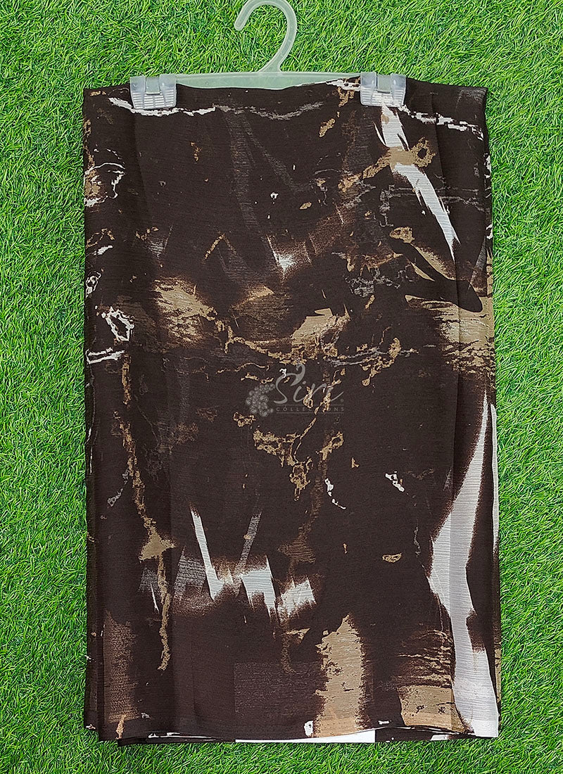 High Quality Garden Vareli Printed Nara Chiffon Saree