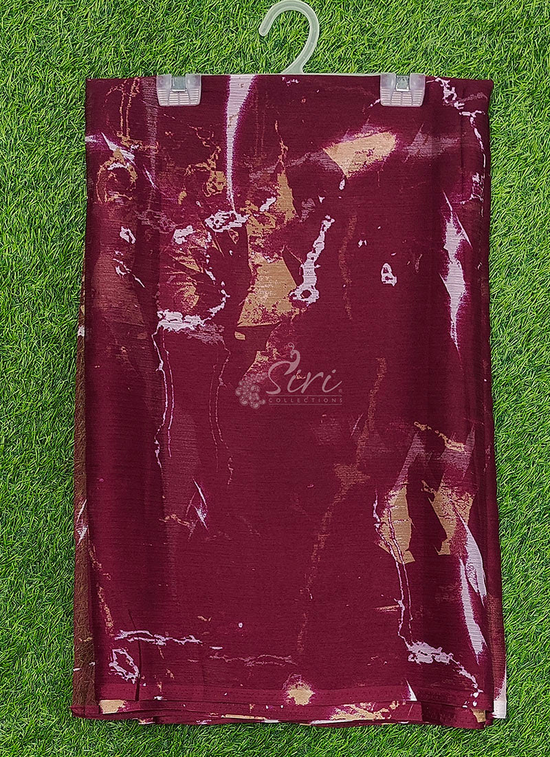 High Quality Garden Vareli Printed Nara Chiffon Saree