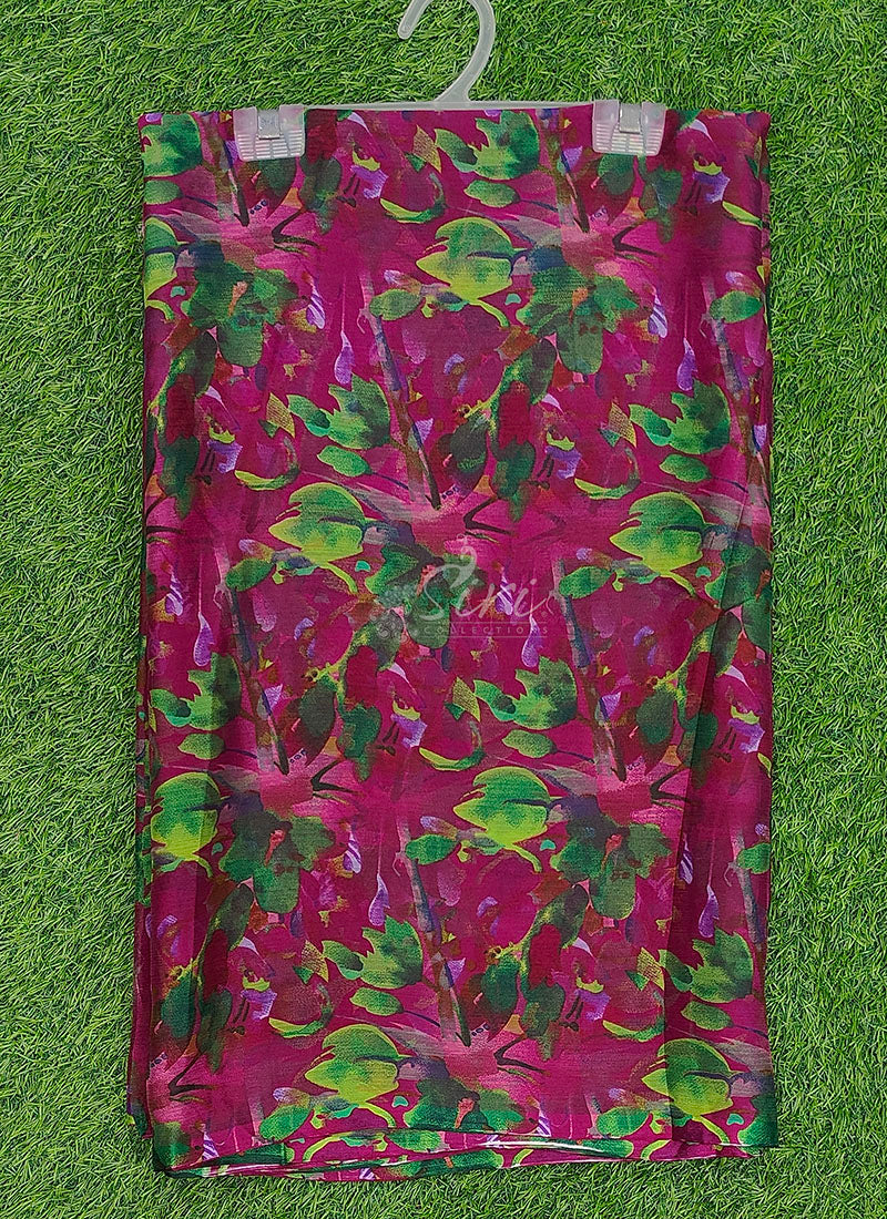 High Quality Garden Vareli Printed Nara Chiffon Saree