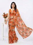 High Quality Garden Vareli Printed Nara Chiffon Saree