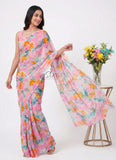 High Quality Garden Vareli Printed Nara Chiffon Saree