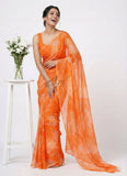 High Quality Garden Vareli Printed Nara Chiffon Saree