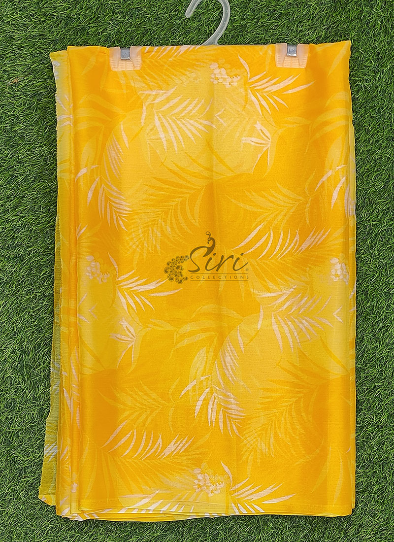 High Quality Garden Vareli Printed Nara Chiffon Saree