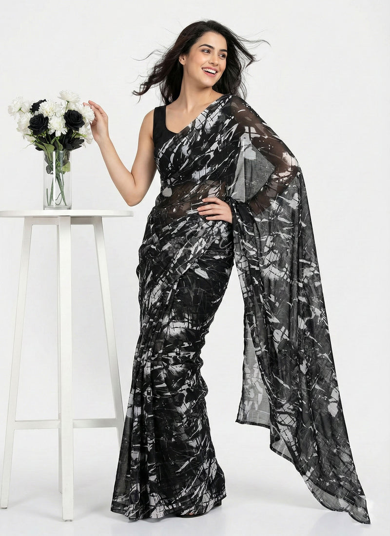Lightweight Garden Vareli Nara Chiffon Saree