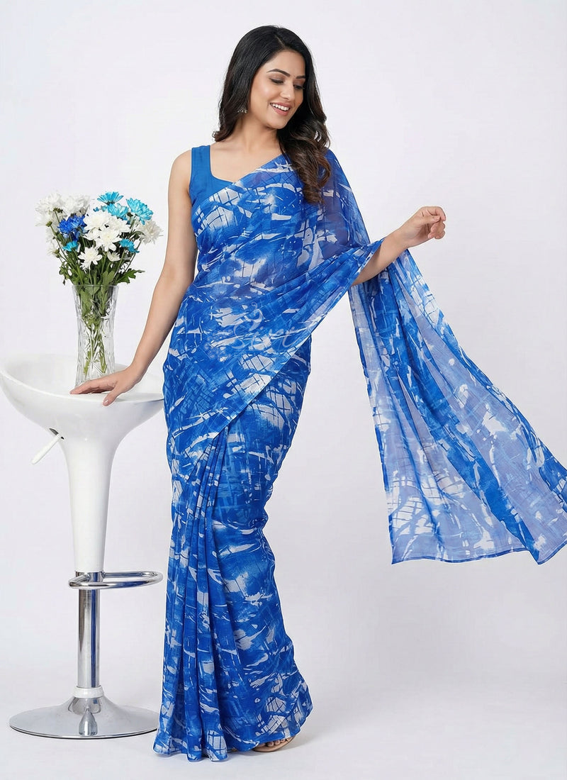 Lightweight Garden Vareli Nara Chiffon Saree