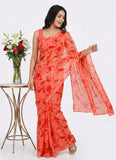High Quality Garden Vareli Printed Nara Chiffon Saree