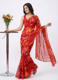 High Quality Garden Vareli Printed Nara Chiffon Saree