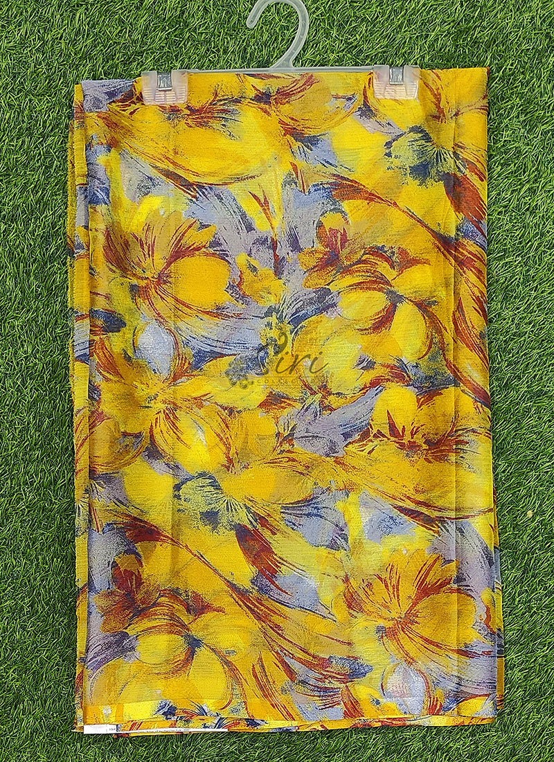 High Quality Garden Vareli Printed Nara Chiffon Saree