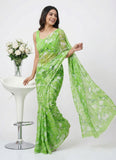 High Quality Garden Vareli Printed Nara Chiffon Saree